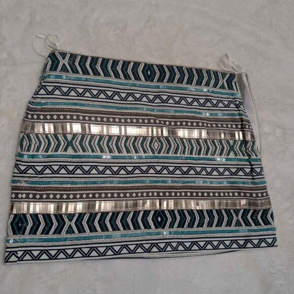 ZARA beaded mini skirt, Size small - Picture 3 of 4